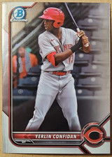 2022 Bowman Draft Chrome Yerlin Confidan #BDC-199 - Cincinnati Reds Prospect