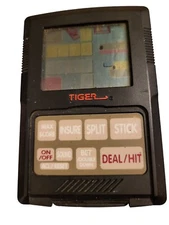 VINTAGE 1993 Tiger Handheld Electronic Talking Electronic Blackjack Game WORKS