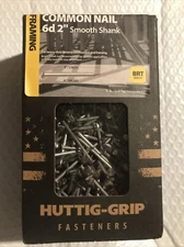 Huttig-Grip 5lb box of 6d 2” Smooth Shank Framing Common Nails