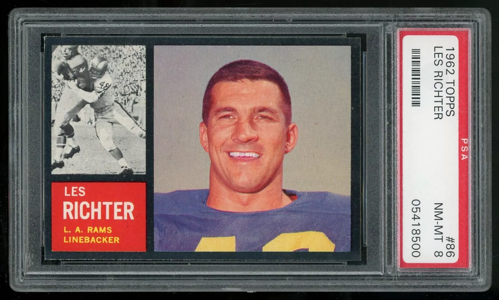 Les Richter trading card