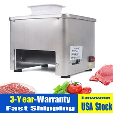 350lb/h Electric Commercial Meat Cutting Cutter Machine Slicer Dicer 5mm Blade