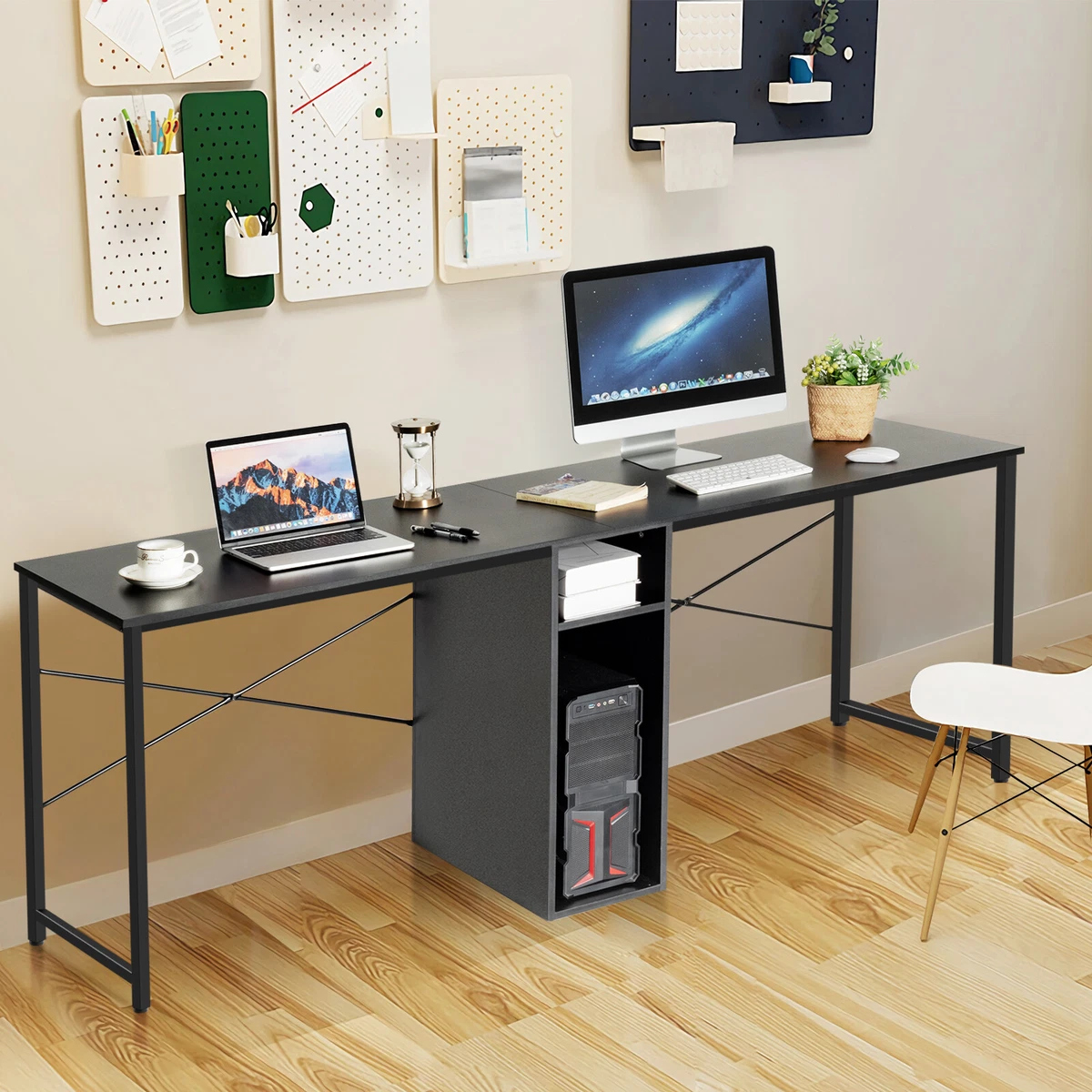 Black double online desk