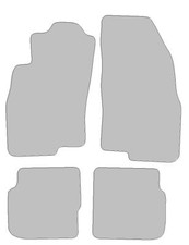 Fußmatten passend für Fiat Punto Evo Typ 199 5 türig (Baujahr 2008 - 2012)