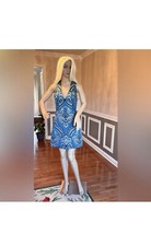 Alice + Olivia Dress!👗Turquoise/Gold/Size-2/Dry Clean Only/NWT!