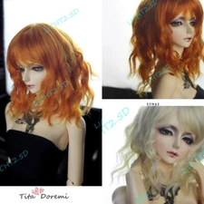 BJD Doll Toys Wig 1/3 8-9" Pullip SD MSD MDD 1/4 7-8" YOSD 1/6 6-7" Short Hair