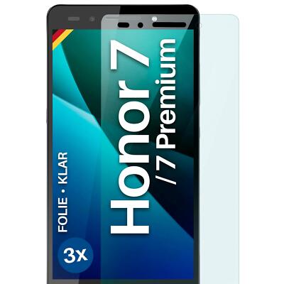 3x Schutzfolie für Huawei Honor 7 / 7 Premium Displayschutz flexibel kein Glas