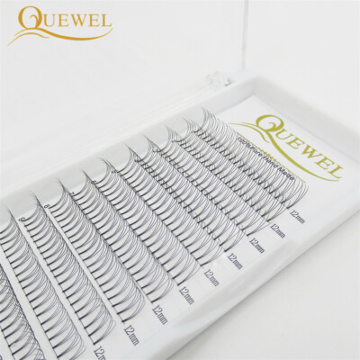 QUEWEL vorgefertigte Russian Volume Eyelash Extensions 9 - 15 mm 3 D oder 4 D