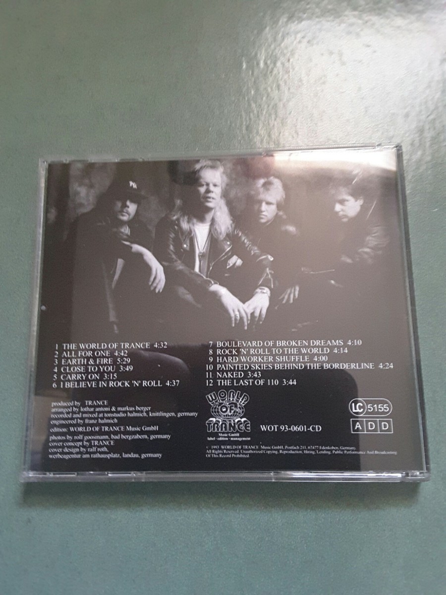 Trance ~ Blvd of Broken Dreams 1993 1ST RARE Germany CD WOT-93