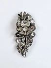 Eisenberg Original Sterling Silver Flower Pin Brooch Fur Clip Signed Vtg