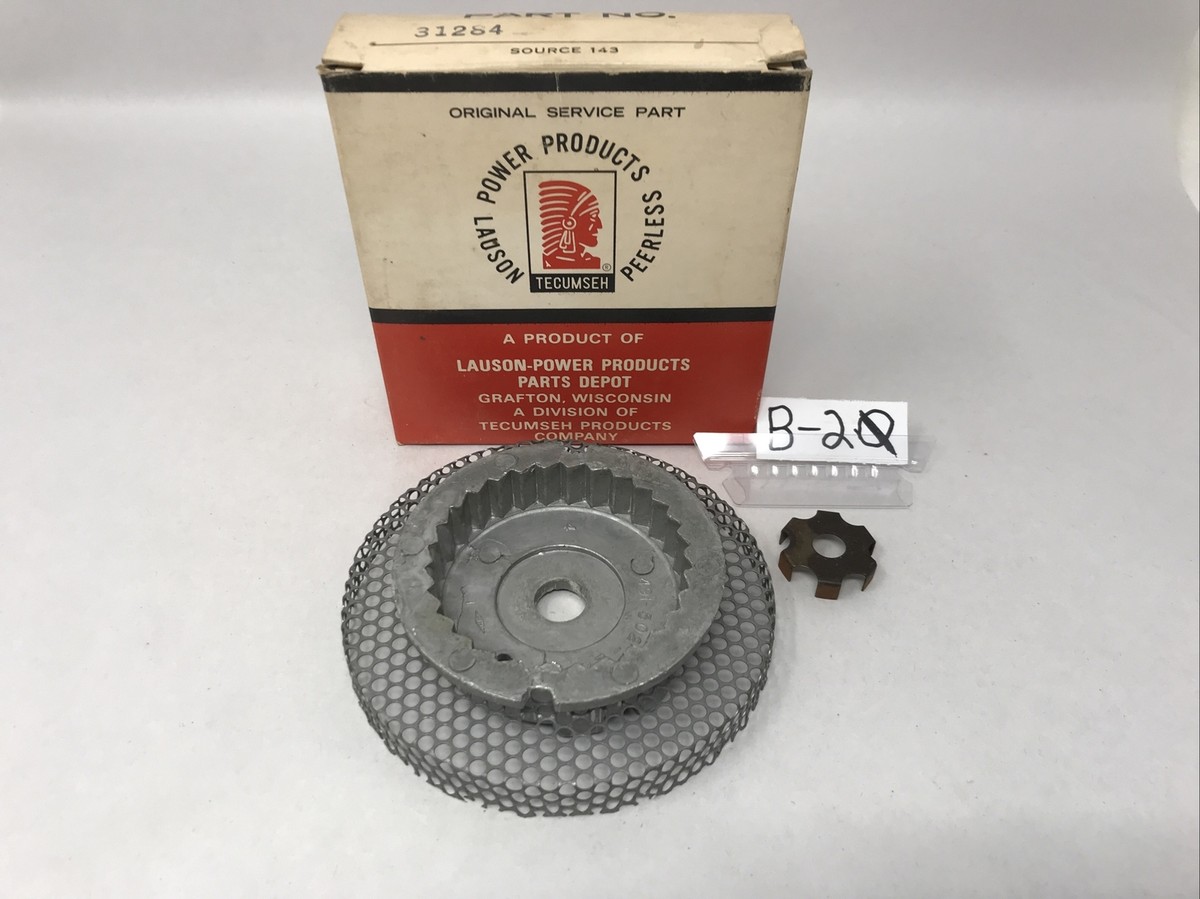 Y TECUMSEH “NOS” STARTER CUP W/SCREEN & Clip OEM: 31284 (B-20