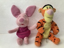 Lot of 2- Winnie The Pooh Mini BeanBag Plush Set Tigger and Piglet Beanies