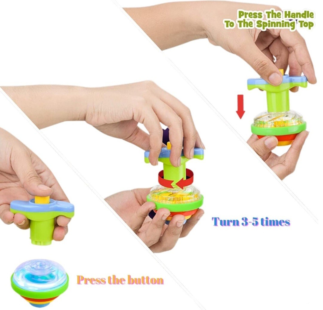 Fidget Spinner Light Up Spinning Tops - Ipidipi Toys Peter Rabbit