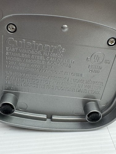 Cuisinart SCO-60 Deluxe Stainless Steel Electric Can Opener NEW OPENED Box - Picture 7 of 14
