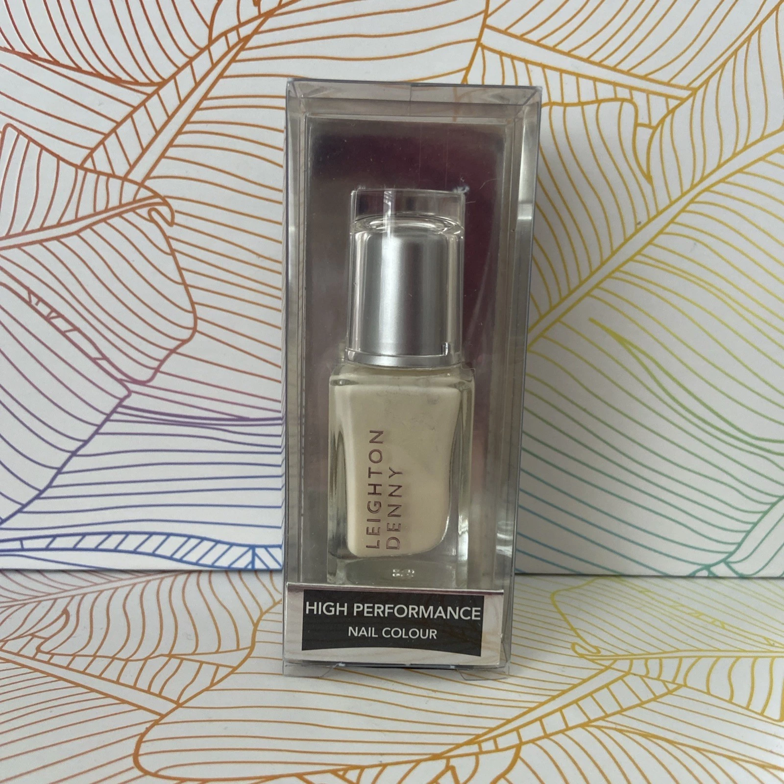 Leighton Denny High Performance Nail Colour Polish Varnish NATURAL WHITE 12ml