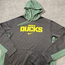 Oregon Ducks Nike Therma Fit Hoodie Mens Large Center Swoosh Spellout Sweatshirt Oregon Ducks Nike Therma Fit Hoodie Mens Large Center Swoosh Spellout Sweatshirt