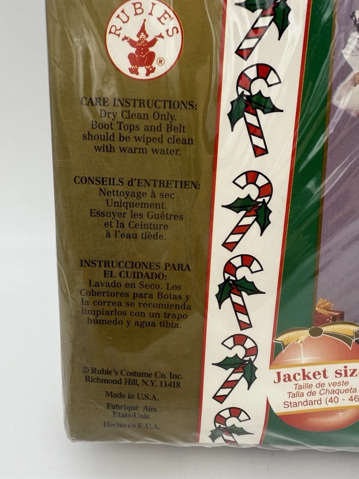 Nuevo De Colección Rubíes Terciopelo Papá Noel Traje Navidad Adulto Disfraz Estándar 40-46 Foto 4 de 4