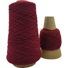 Spinnerin Burgundy 24580 Weaving Vintage Cone Yarn Lot of 2