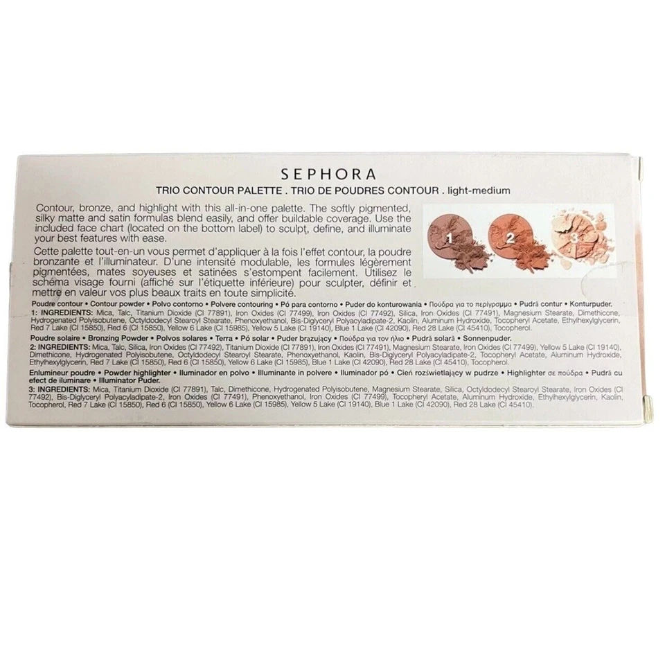 Sephora Collection Trio Contour Face Palette in Light Medium - New in Sealed Box - Image 2 of 3