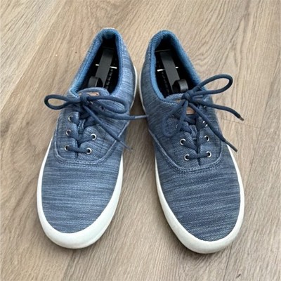 Sperry STS15192 Blue Canvas Lace-Up Sneakers Men's US 9.5 M Casual