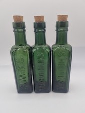 3 Deep Green Vintage Coffee Bottles