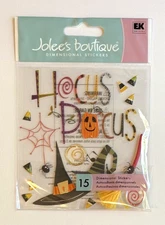 Jolee’s Boutique HOCUS POCUS 15pcs Dimensional Scrapbooking Stickers RARE