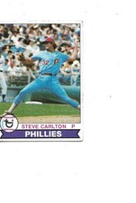 1979 TOPPS HOF PHILLIES P STEVE CARLTON ( EDGE/SURFACE WEAR)