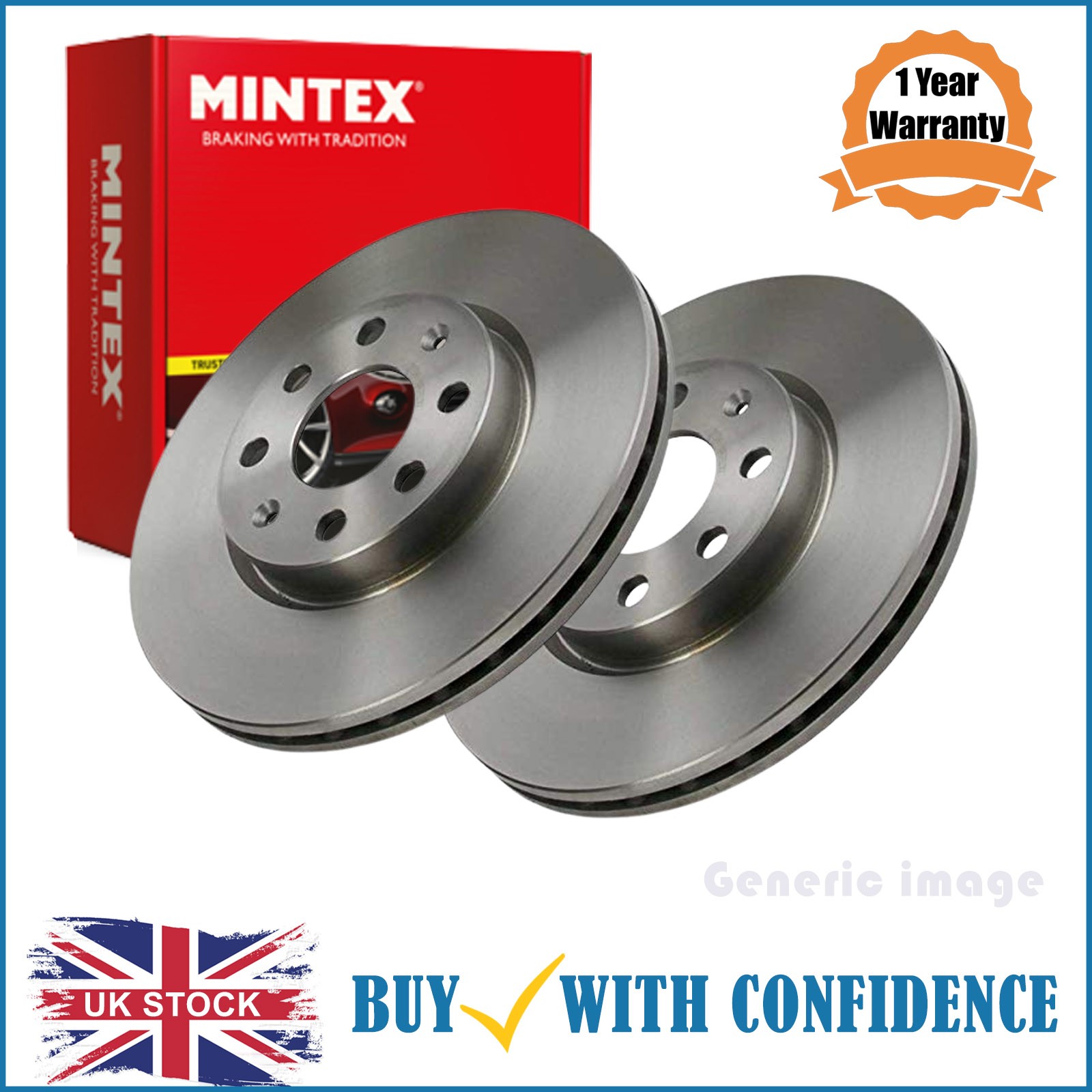 Front For Ssangyong Brake Discs Pair Vented MDC2211 Diameter 294 mm Mintex