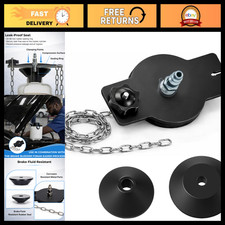 Universal Brake Bleeder Adapter - Master Cylinder Cap For Round Reservoirs Pres Universal Brake Bleeder Adapter - Master Cylinder Cap For Round Reservoirs Pres