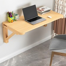 Folding Wall Mounted Shelf Unit Wooden Dining Table Drop Leaf Laptop Desk Tray