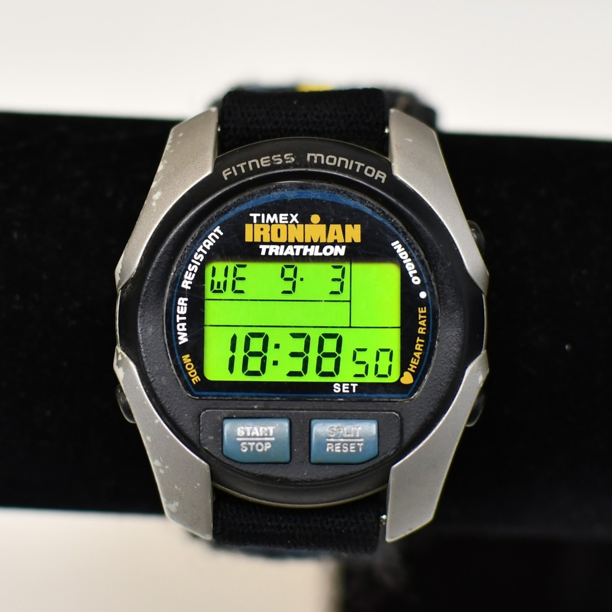 Timex Ironman Triathlon Watch Men 42mm Black Digital Heart Rate