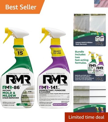 RMR Brands DIY Mold & Stain Remover Bundle, Complete Mold Killer & Mildew Pre...