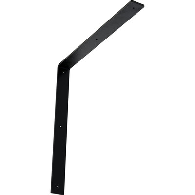 Ekena Millwork 2W X 20D X 20H Hamilton Steel Bracket Powder Coated Black