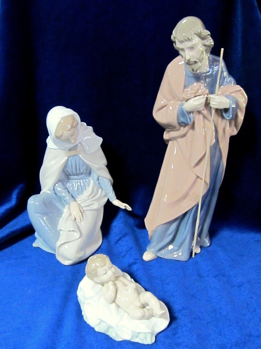 NEW NAO BY LLADRO 3-PIECE NATIVITY SET #7026 BRAND NIB CHRISTMAS