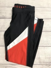 Under Armour HeatGear Compression Pants Mens Medium Black Red Leggings Leggings