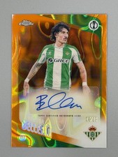 2025-26 Topps Chrome Uefa Hector Bellerin Auto #CA-HB Orange Refractor 20/25