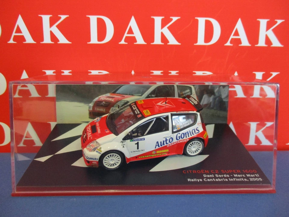 Die cast 1/43 Modellino Auto Citroen C2 S1600 Rally Cantabria 2005 D. Sordo - Immagine 4 di 4