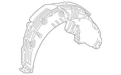 Genuine Mercedes-Benz Wheel Arch Cover 177-690-55-03-64