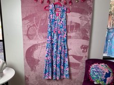 Lilly Pulitzer Maxi Dress NWT - Malone Maxi Dress - Blue Tang - Sitting Seaside