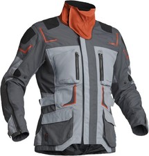 Lindstrands Motorrad Jacke Textile Jacket Myrvik Light Grey/Black/Orange 720-220