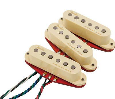 Fender Ultra Noiseless Hot Stratocaster Pickup Set Aged White 0992291000 Strat