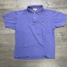 Lacoste Classic Fit L1212 Purple Polo Shirt Size FR 4 / US M - Made In Peru
