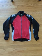 GIORDANA Cycling Jacket Mens Size XL Red Black Detail Windtex Excellent-  M59
