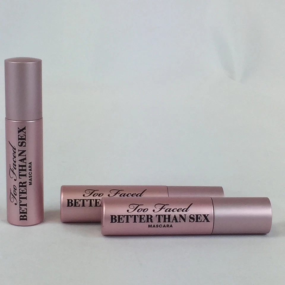 Máscara de pestañas 5 Too Faced Better Than Sex tamaño de viaje .13 oz nueva negra nueva a granel Foto 2 de 2