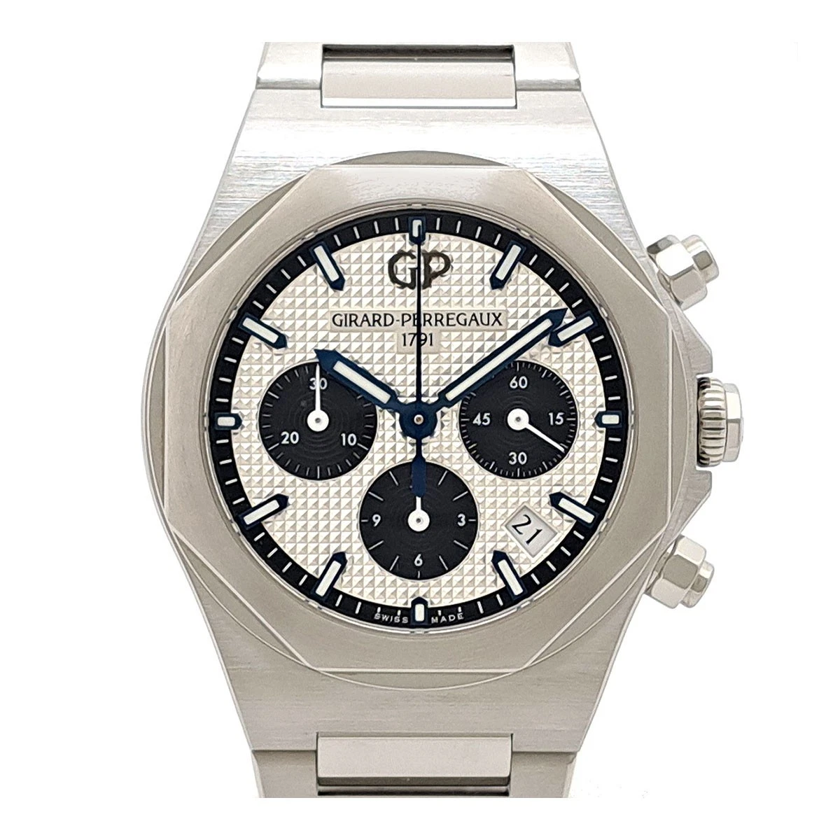 Girard Perregaux — GIRARD-PERREGAUX 81040-11-131-11A Laureato Chronograph Panda Overhauled