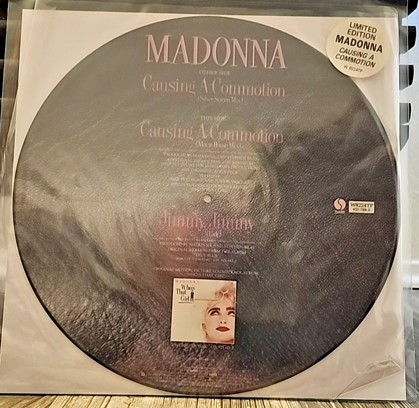 Madonna – Causing A Commotion, 12", 45 RPM, Single, UK Ltd ED Vinyl PD, NM - Image 2 of 2