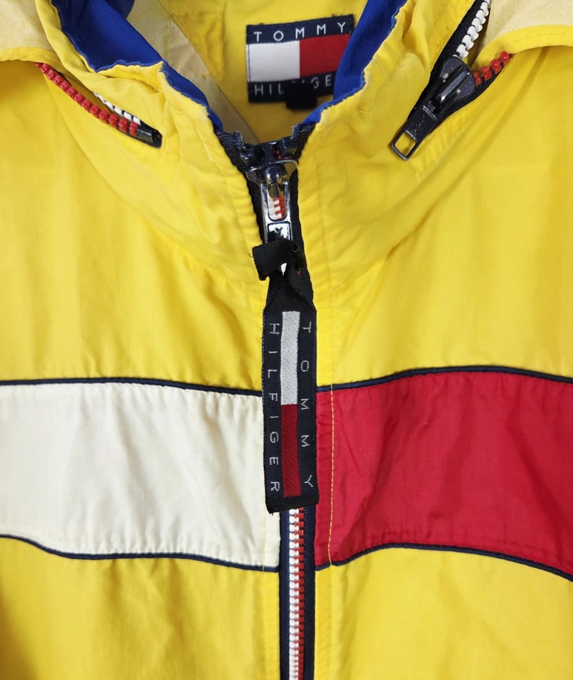 Chaqueta de Colección Tommy Hilfiger Colorblock Equipo de Vela Años 90 • Para Hombre Y2K Talla Grande Foto 2 de 4