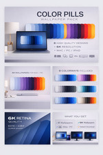 Pack 8 Sfondi Desktop 6K Alta Risoluzione – Wallpaper Mac PC iMac Monitor 4K