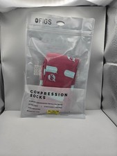 FIGS Compression 100% Awesome Socks Pink Wome...
