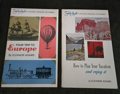 VTG How To Plan Your Vacation & Europe 1965 Vanderbilt Success Program for Women