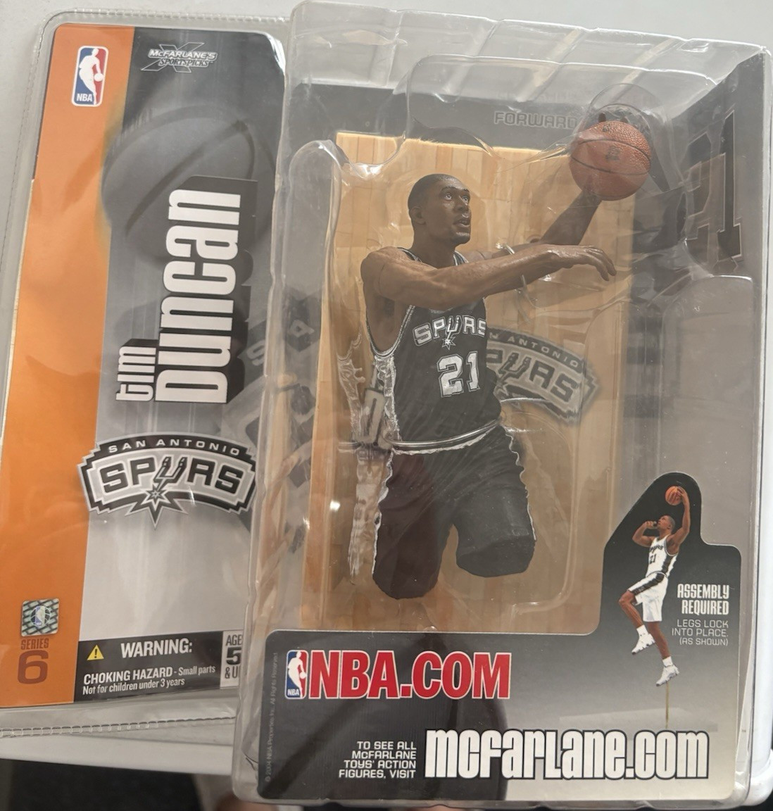 スポーツ NBA McFarlane Series6 Tim Duncan Spurs McFarlane Toys NBA Tim Duncan San Antonio Spurs Series 6 Plastic